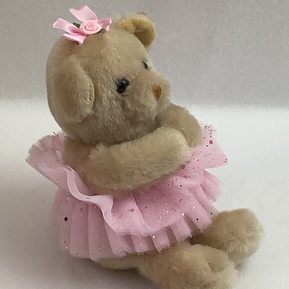 Bearington Collection Bella Ballerina Plush Bear wearing a TuTu - NWT - 8" Bear - Picture 5 of 6